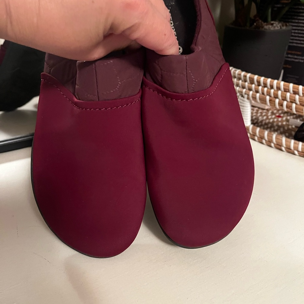 Merrell Women Encore Kassie Mule Clog Burgundy Red Quilted Fabric Slip On Size 7 - Picture 7 of 9